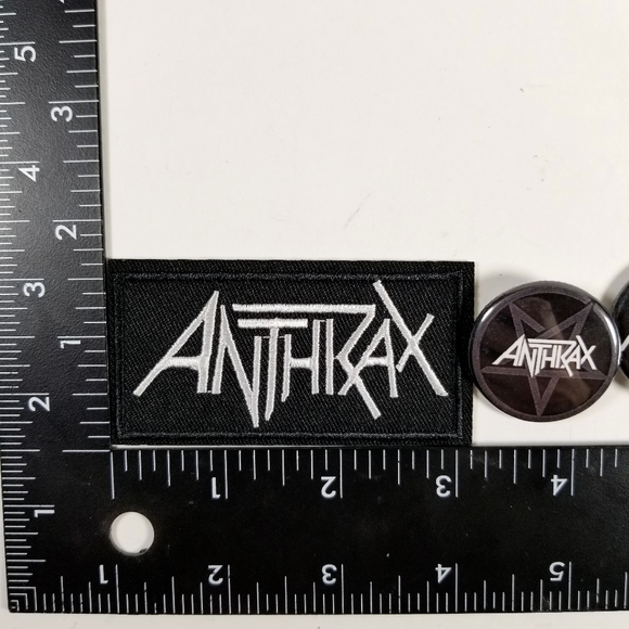 Anthrax Patch And Pin Set - Picture 2 of 2